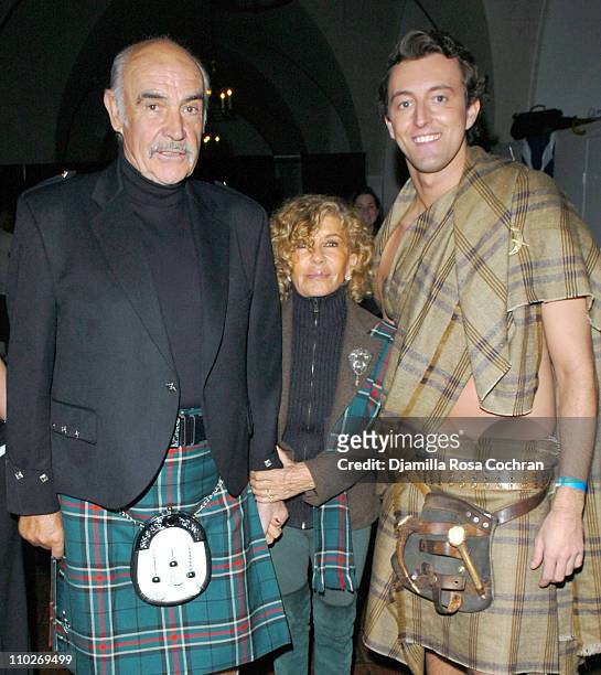 Sir Sean Connery, Lady Micheline Connery and Prince Max of Schaumburg-Lippe