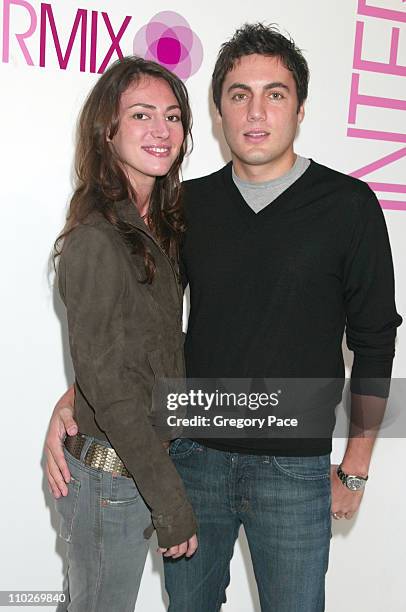 Martina Borgomanero Basabe and Fabian Basabe during Intermix Opens Flagship Store In SoHo at Intermix, SoHo in New York City, New York, United States.