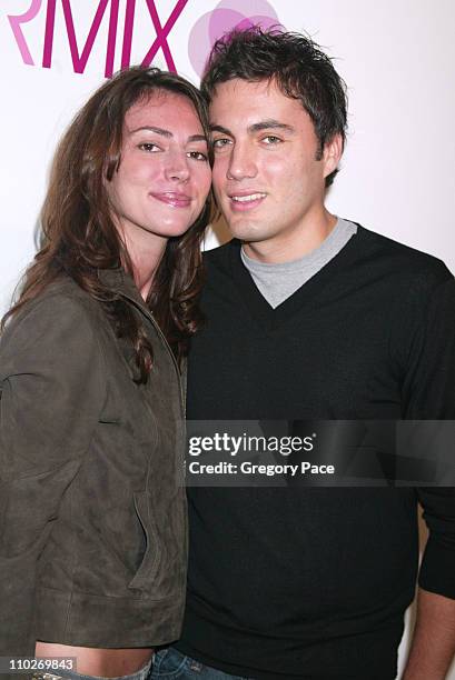 Martina Borgomanero Basabe and Fabian Basabe during Intermix Opens Flagship Store In SoHo at Intermix, SoHo in New York City, New York, United States.