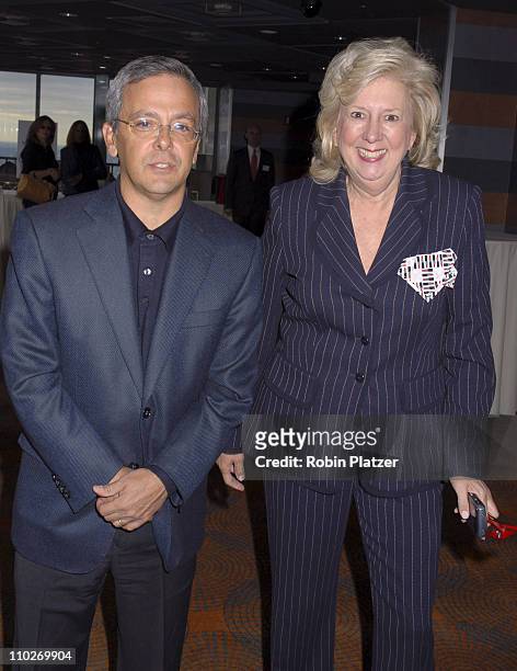 Mike Lupica and Linda Fairstein during The 3rd Annual Authors In Kind Luncheon Benefiting God's Love We Deliver - Inside Arrivals at The Rainbow Room...