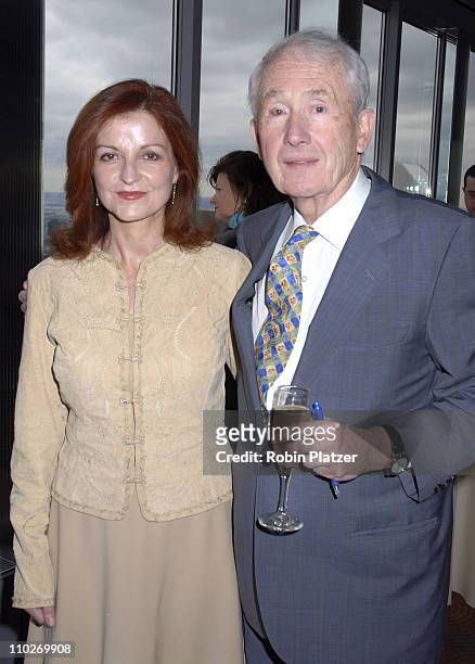 Maureen Dowd and Frank McCourt during The 3rd Annual Authors In Kind Luncheon Benefiting God's Love We Deliver - Inside Arrivals at The Rainbow Room...