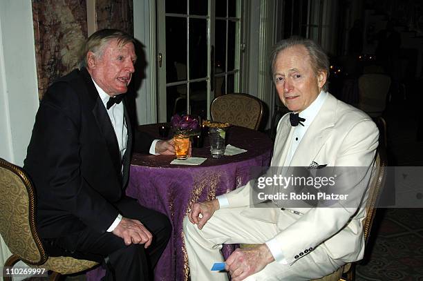 William F Buckley, Jr and Tom Wolfe during The Magazine Publishers of America Awards Dinner - January 25, 2006 at The Waldorf Astoria Hotel in New...