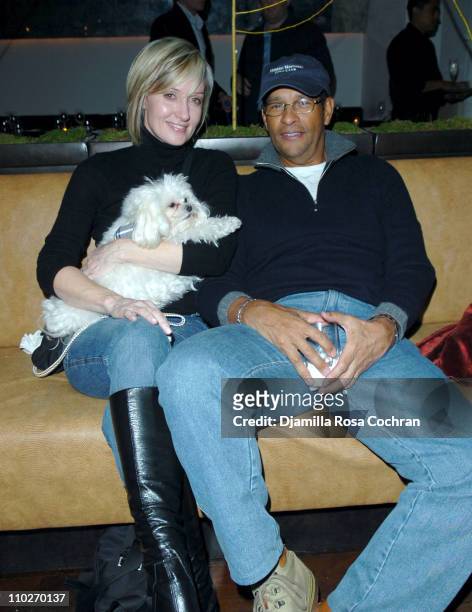 Hilary Quinlan and Bryant Gumbel during Chinese New Year Event with Beth Ostrosky - January 27, 2006 at Sapa in New York City, New York, United...