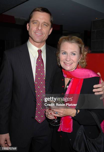 Maxwell Caulfield and wife Juliet Mills during "Tryst" New York City Opening Night Party with Maxwell Caulfield and Amelia Campbell at Compass...