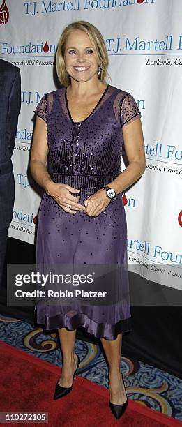 Katie Couric during 30th Annual TJ Martell Foundation Gala at The Marriott Marquis Hotel in New York, New York, United States.