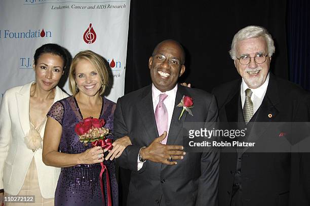 Ann Curry, Al Roker and Katie Couric with Tony Martell