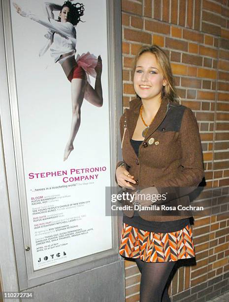 Leelee Sobieski during Stephen Petronio Benefit Event: Opening Night of "BLOOM" at the Joyce Theatre in New York City - Arrivals at The Joyce Theater...