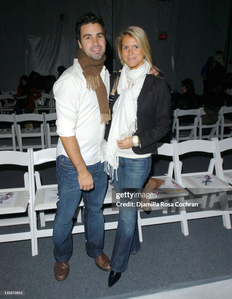 Keith Ramsdell Keith Ramsdell and Erica Hoble during Olympus Fashion Week Fall 2006 ...