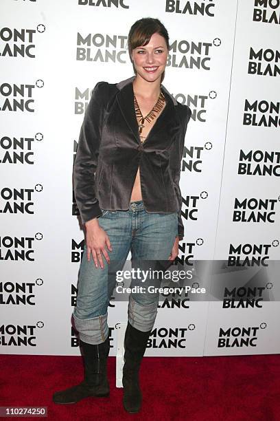 Melissa Sagemiller during Mont Blanc Women's Jewelry Collection Launch - Arrivals and Inside Party at Cain in New York City, New York, United States.