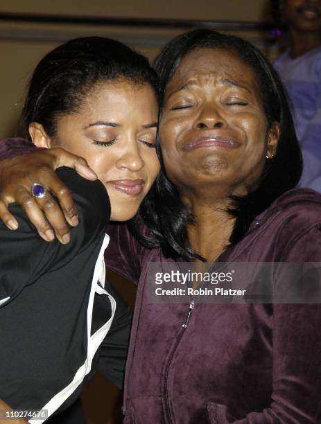 Renee Elise Goldsberry and LaChanze during Rehearsal for the New Musical "The Color Purple" - October 12, 2005 at The New 42nd Street Studios in New...