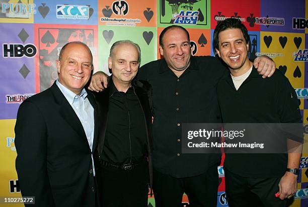 Chris Albrecht, David Chase, James Gandolfini and Ray Romano