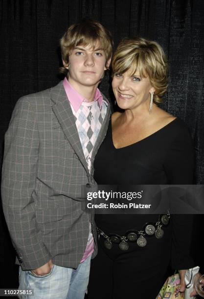 Jake Weary and mom Kim Zimmer during The 11th Annual Daytime Television Salutes St Jude Childrens Research Hospital Benefit - Inside at The New York...