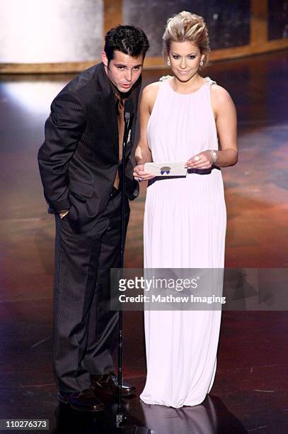 Jason Cook and Farah Fath, presenters during 33rd Annual Daytime Emmy Awards - Show at Kodak Theater in Hollywood, California, United States.
