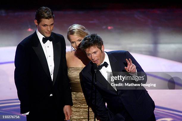 Justin Bruening, Alexa Havins and Jacob Young, presenters