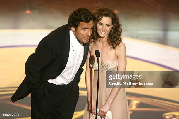 Thorsten Kaye and Alicia Minshew, presenters during 33rd Annual Daytime Emmy Awards - Show at Kodak Theater in Hollywood, California, United States.