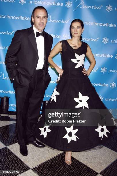 Matt Lauer and wife Annette Roque Lauer during 2nd Annual UNICEF Snowflake Ball - Arrivals at The Waldorf Astoria Hotel in New York City, New York,...