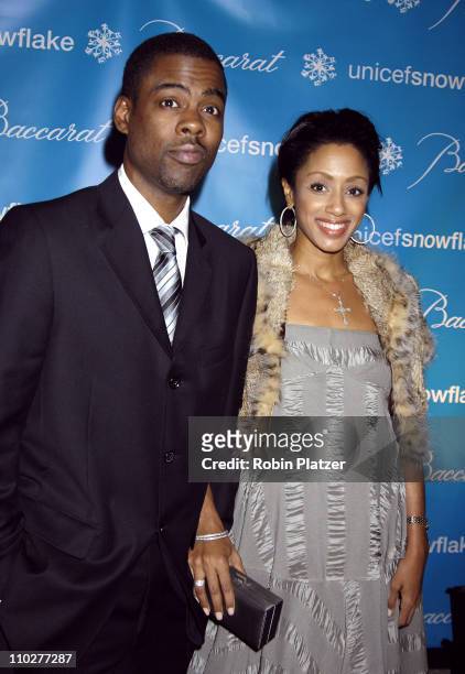 Chris Rock and wife Malaak Rock during 2nd Annual UNICEF Snowflake Ball - Arrivals at The Waldorf Astoria Hotel in New York City, New York, United...