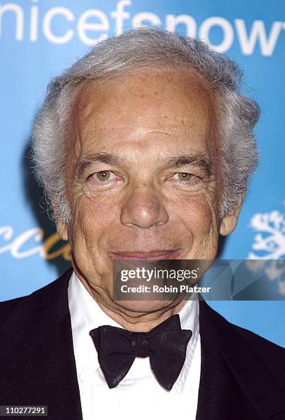 Ralph Lauren during 2nd Annual UNICEF Snowflake Ball - Arrivals at The Waldorf Astoria Hotel in New York City, New York, United States.