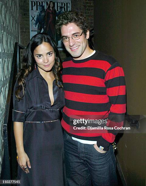 Alice Braga and Nuno Lopes during 5th Annual Tribeca Film Festival - "Journey to the End of the Night" After Party at PM Lounge in New York City, New...