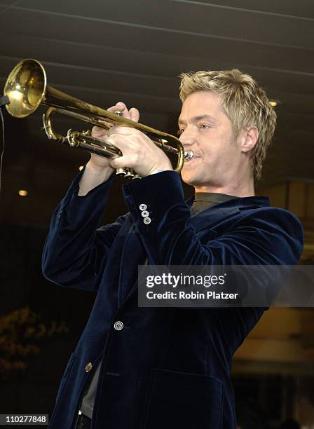 Chris Botti during Chris Botti In-Store Performance Promoting "Embraceable You" at Borders in New York City - October 19, 2005 at The Borders Store...