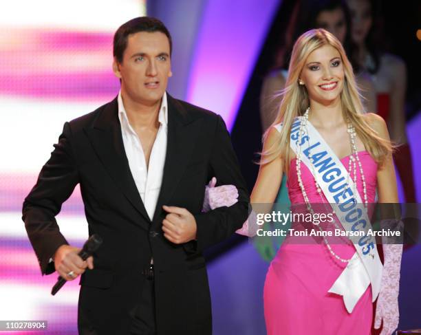 Dany Brillant and Miss Langedoc, Alexandra Rosenfeld- elected Miss France 2006