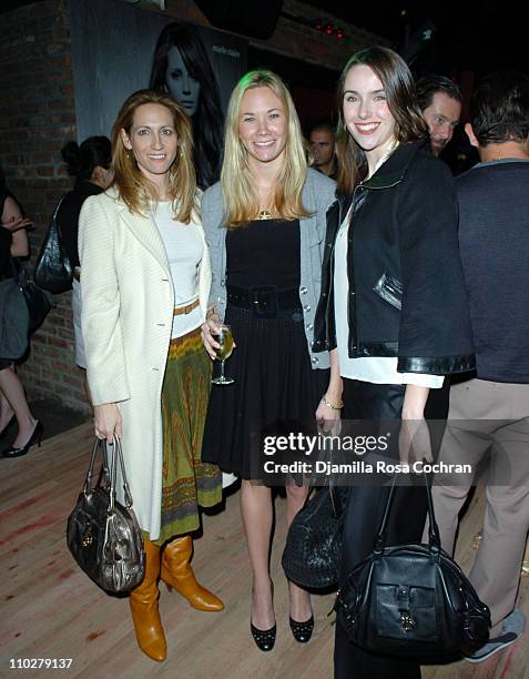 Dana Gers, Kathryn Floyd and Tara Hannert during MARIE CLAIRE Celebrates Fashion Beauty - October 24, 2005 at Home in New York City, New York, United...