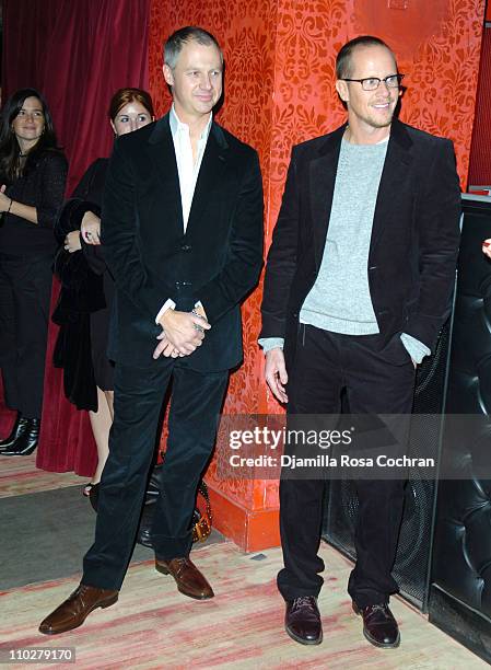 Greg Delves and Josh Jordan during MARIE CLAIRE Celebrates Fashion Beauty - October 24, 2005 at Home in New York City, New York, United States.