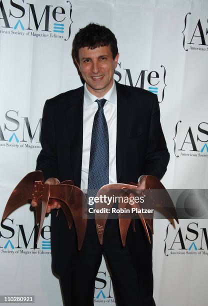 David Remnick during The 40th Annual National Magazine Awards at Frederick P Rose Hall Home of Jazz at Lincoln Center in New York City, New York,...