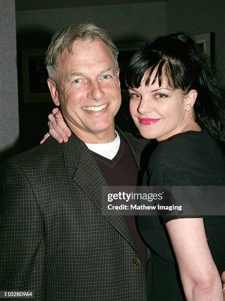 Mark Harmon and Pauley Perrette during CBS Paramount Network Television presents "For Your Consideration" screening of NCIS at Leonard H. Goldenson...