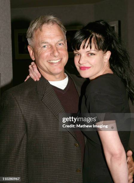 Mark Harmon and Pauley Perrette during CBS Paramount Network Television presents "For Your Consideration" screening of NCIS at Leonard H. Goldenson...