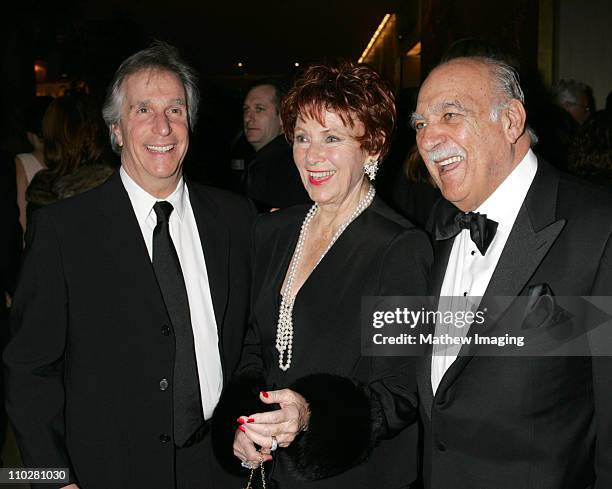 Henry Winkler, Marion Ross and Paul Michael during The 56th Annual ACE Eddie Awards - Red Carpet at Beverly Hilton Hotel in Beverly Hills,...