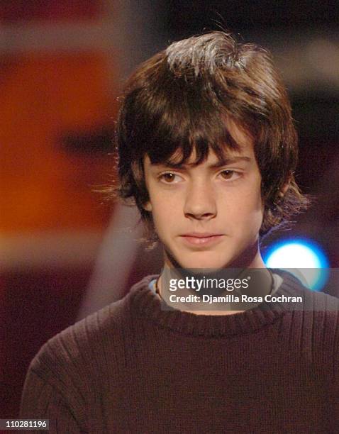Skandar Keynes during Anna Popplewell and Skandar Keynes of "The Chronicles of Narnia" Visit Fuse's "Daily Download" - December 9, 2005 at Fuse...