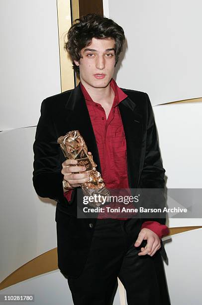 Louis Garrel during 2006 Cesar Awards Ceremony - Press Room at Theatre du Chatelet in Paris, France.