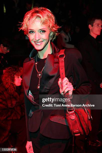 Helene de Fougerolles during Paris Fashion Week - Autumn/Winter 2006 - Ready to Wear - Christian Dior - Front Row at Grand Palais in Paris, France.