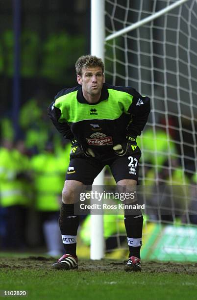 Patrick Foletti of Derby County makes his debut during the FA Barclaycard Premiership match against Leicester City played at Filbert Street, in...