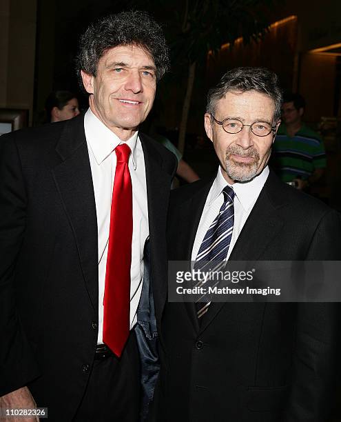 Alan Horn and Barry Meyer of Warner Bros. During 43rd Annual ICG Publicists Awards - Arrivals at Beverly Hilton Hotel in Beverly Hills, CA, United...