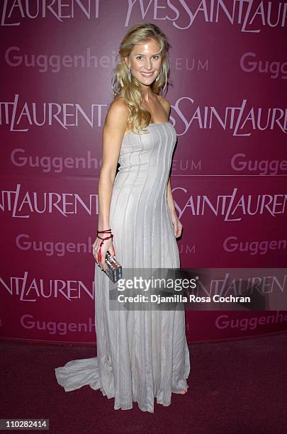 Annelise Peterson during Yves Saint Laurent Sponsors the Third Annual Guggenheim Artists Ball at Guggenheim in New York City, New York, United States.