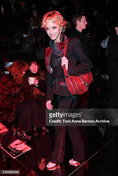 Helene de Fougerolles during Paris Fashion Week - Autumn/Winter 2006 - Ready to Wear - Christian Dior - Front Row at Grand Palais in Paris, France.