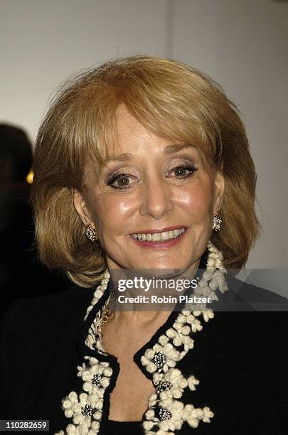 Barbara Walters during Cocktail Party for TRH The Prince of Wales and The Duchess of Cornwall at the Museum of Modern Art - November 1, 2005 at...