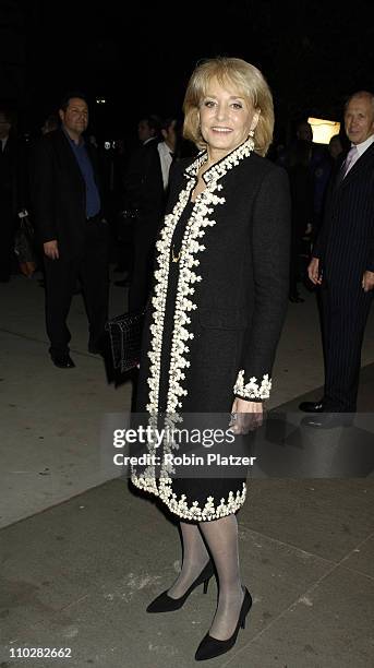 Barbara Walters during Cocktail Party for TRH The Prince of Wales and The Duchess of Cornwall at the Museum of Modern Art - November 1, 2005 at...