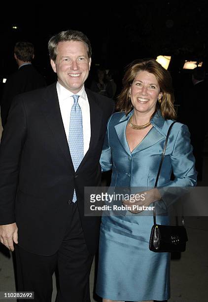 David Westin and wife Sherrie during Cocktail Party for TRH The Prince of Wales and The Duchess of Cornwall at the Museum of Modern Art - November 1,...
