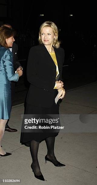 Diane Sawyer during Cocktail Party for TRH The Prince of Wales and The Duchess of Cornwall at the Museum of Modern Art - November 1, 2005 at Museum...