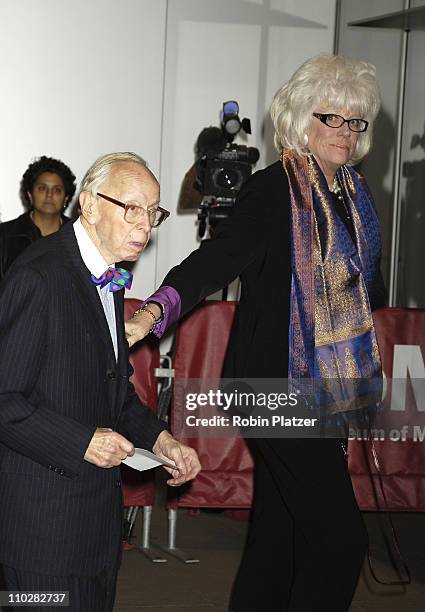 Arthur and Alexandra Schlesinger during Cocktail Party for TRH The Prince of Wales and The Duchess of Cornwall at the Museum of Modern Art - November...