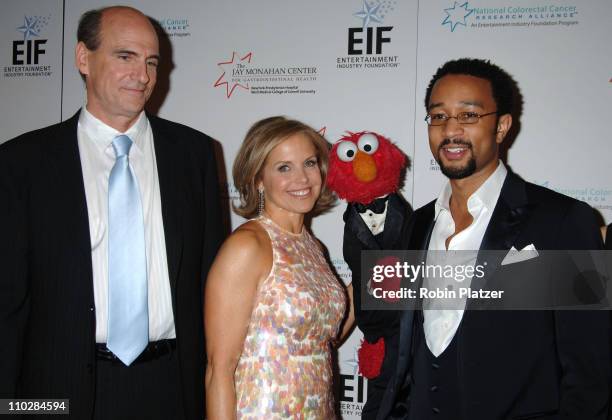 James Taylor, Katie Couric, Elmo and John Legend during Katie Couric, EIF and NCCRA Present "Hollywood Meets Motown" Benefit - Arrivals at The...