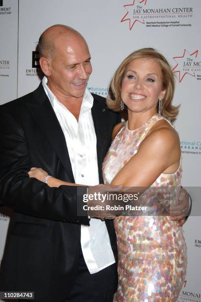 Carmen Marc Valvo and Katie Couric during Katie Couric, EIF and NCCRA Present "Hollywood Meets Motown" Benefit - Arrivals at The Waldorf Astoria...