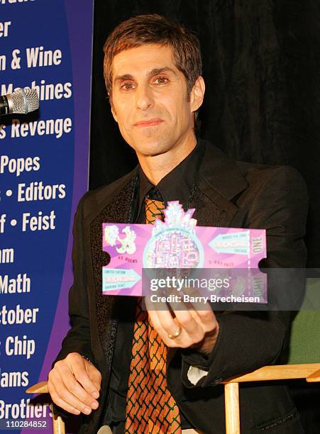 Perry Farrell during 20th Annual SXSW Film and Music Festival - 2006 Lollapalooza Press Conference at Four Seasons Hotel in Austin, Texas, United...