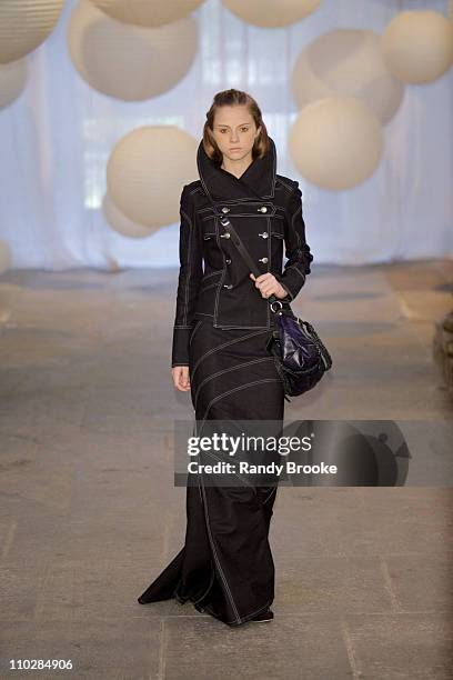 Model wearing Walter Rodrigues Fall/Winter 2006 during Fashion Rio Fall/Winter 2006 - Walter Rodrigues - Runway at Casa Franca Brazil in Rio de...