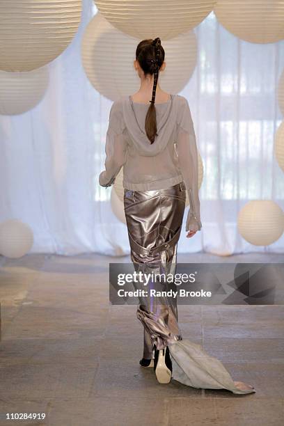 Model wearing Walter Rodrigues Fall/Winter 2006 during Fashion Rio Fall/Winter 2006 - Walter Rodrigues - Runway at Casa Franca Brazil in Rio de...