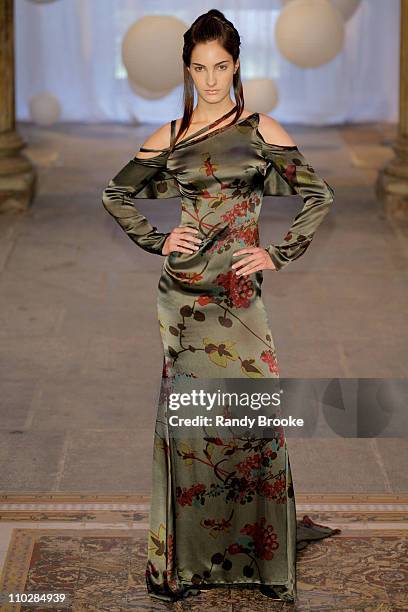 Model wearing Walter Rodrigues Fall/Winter 2006 during Fashion Rio Fall/Winter 2006 - Walter Rodrigues - Runway at Casa Franca Brazil in Rio de...