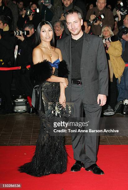 Anggun and Olivier Maury during 2006 NRJ Music Awards - Arrivals at Palais des Festivals in Cannes, France.